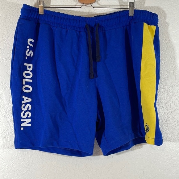 U.S. Polo Association Men's French Terry Shorts Size 2XL Color Blue BRAND NEW - Picture 4 of 12